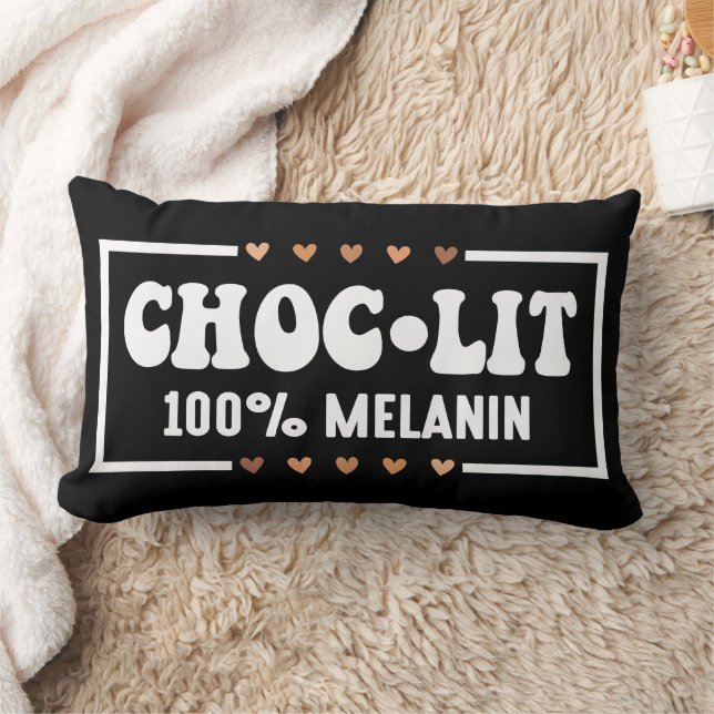 Coussin Rectangle Drôle Histoire Noire Juneteenth Chocolat Mélanine (Couverture)