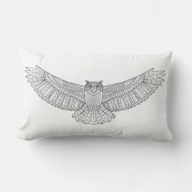 Coussin Rectangle Duc Modelé ethnique (Recto)