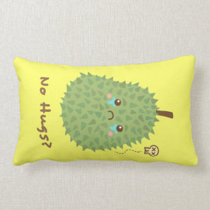 Coussin Rectangle Durian triste qui n'obtient aucune étreinte