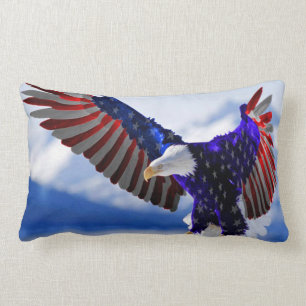 Coussin Rectangle Eagle américain