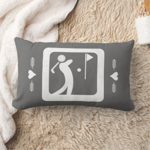 Coussin Rectangle Eat Sleep Golf