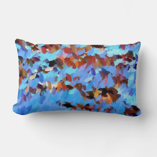 COUSSIN RECTANGLE EAU DE LA RIVIÈRE DÉVERSÉE PILOTE (Recto)