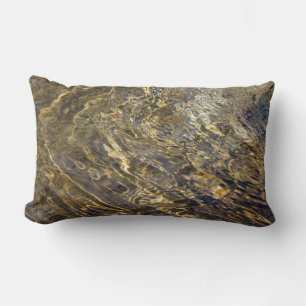 Coussin Rectangle Eau fontaine d'or 2