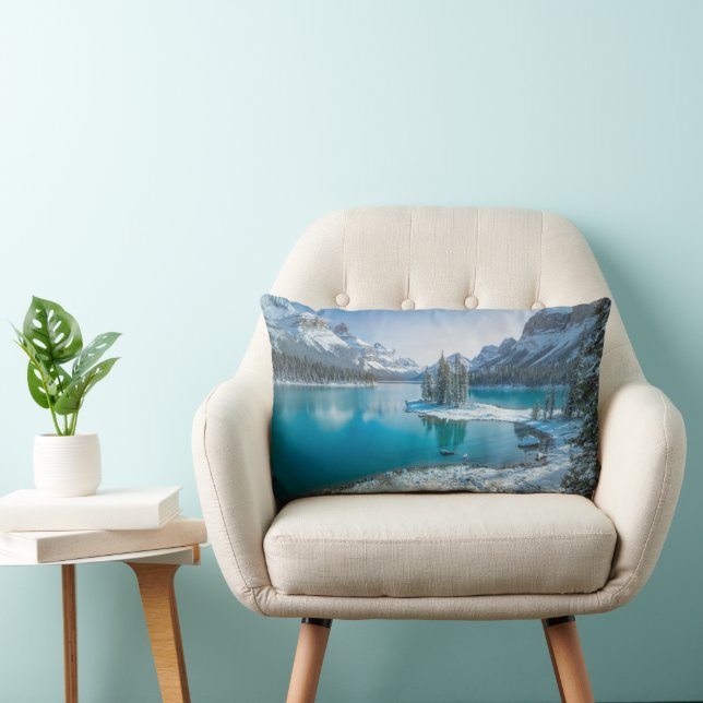 Coussin Rectangle Eau | Parc national Winter Jasper, Canada (Chaise)