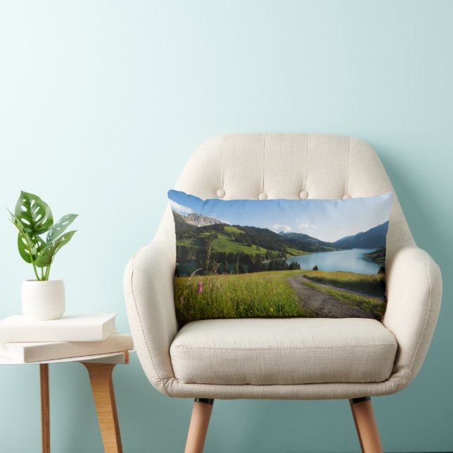 Coussin Rectangle Eau | Swiss Alpes (Chaise)