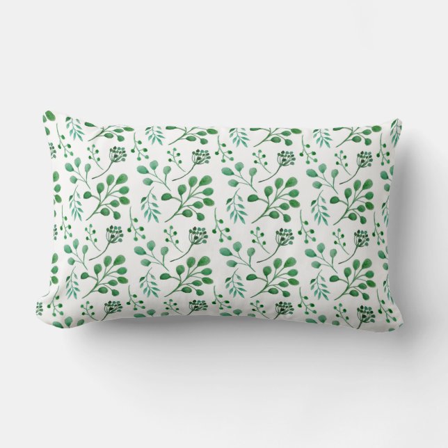 Coussin Rectangle Eau verdoyante Motif (Recto)