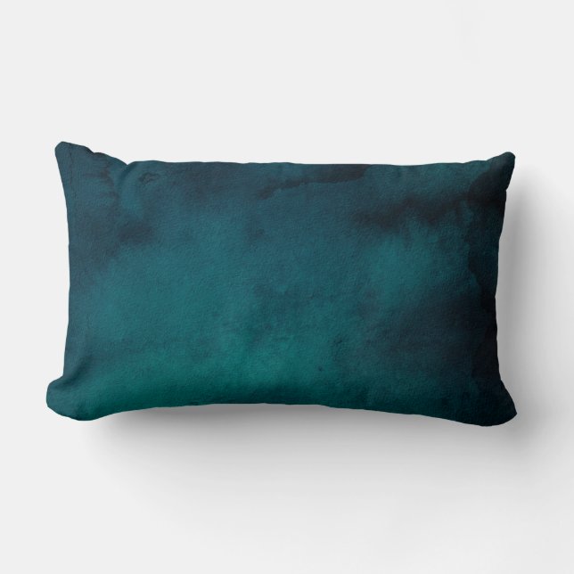 Coussin Rectangle Eaux profondes et Turquoises (Recto)