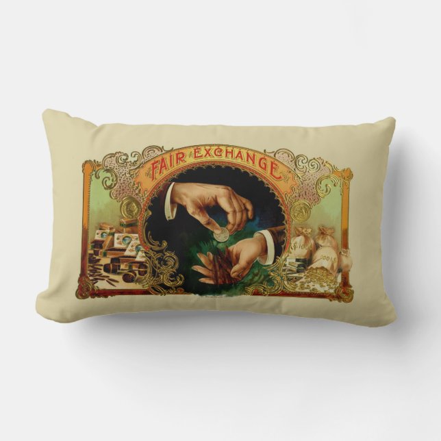 Coussin Rectangle Échange juste (Recto)