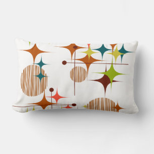 Coussin Rectangle Éclats d'étoiles et globes de style moderne du mil