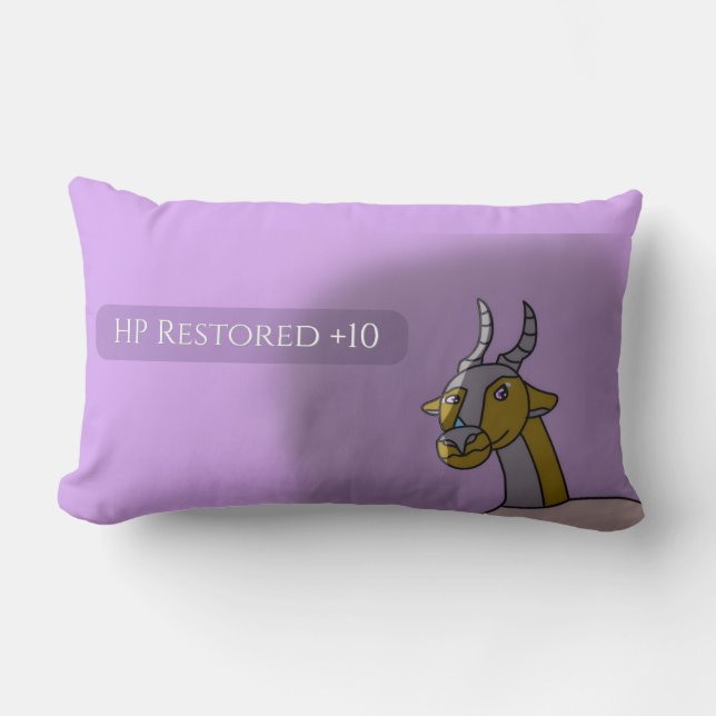 Coussin Rectangle Eclipse Dragon Fantastique Violet Joueur PV +10  (Recto)