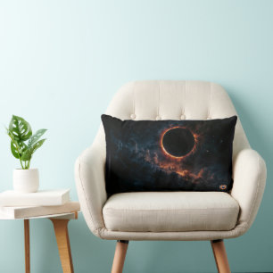 Coussin Rectangle Éclipse solaire qui inspire Awe AI Art de Xzendor7