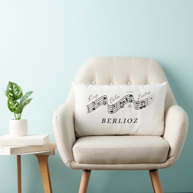 Coussin Rectangle Écouter Hector Berlioz Compositeur de musique clas (Chaise)