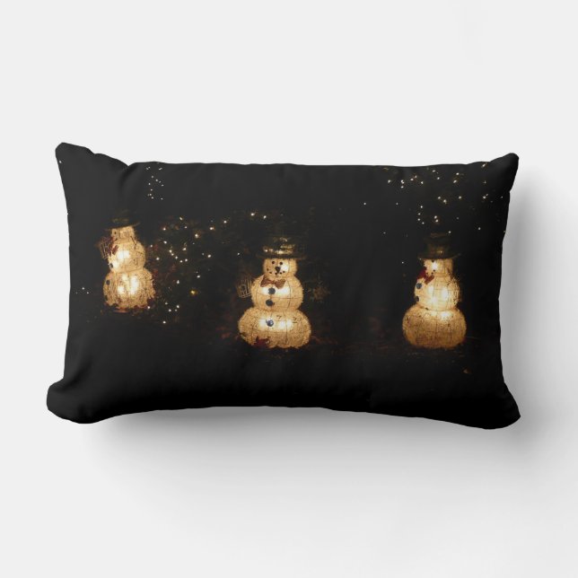 Coussin Rectangle Écran Luminaire Snowman (Recto)