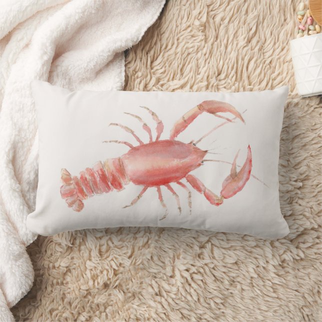 Coussin Rectangle Écrevisse à l'aquarelle (Couverture)
