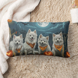 Coussin Rectangle Éffrayant américain Eskimo Halloween