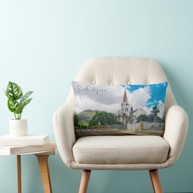 Coussin Rectangle Eglise de Riebeek-Kasteel Voir Afrique du Sud ZA (Chaise)