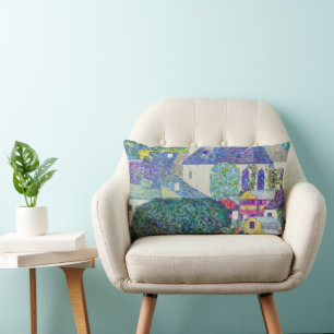 Coussin Rectangle Église de Saint-Wolfgang par Gustav Klimt, Art vic