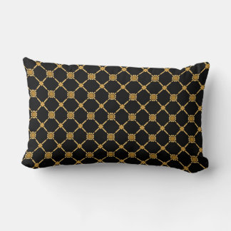 Coussin Rectangle Élégance du treillis doré