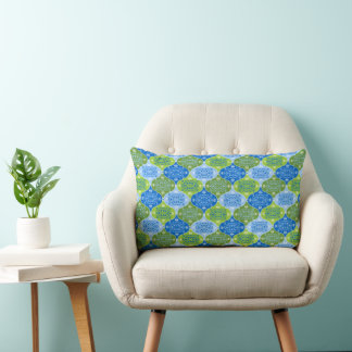 Coussin Rectangle Élégant Motif décoratif Damask