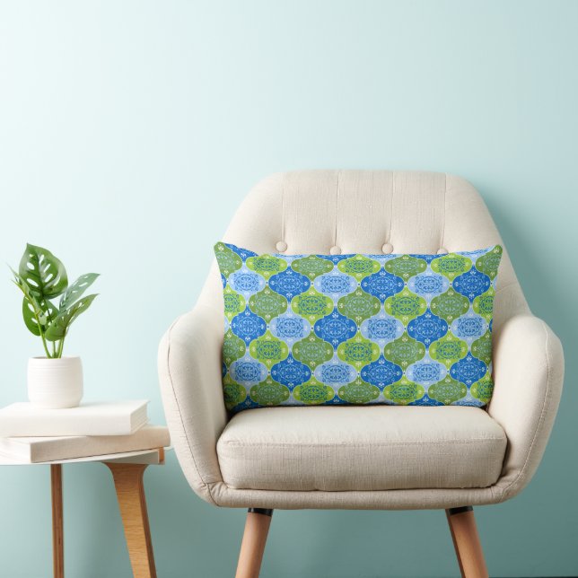 Coussin Rectangle Élégant Motif décoratif Damask (Chaise)