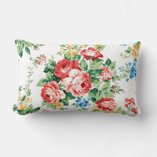 Coussin Rectangle Elégant motif floral avec élément de design Rose