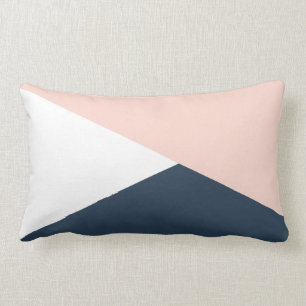 Coussin Rectangle Élégant rougissent les triangles géométriques de
