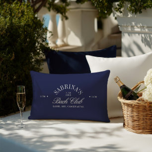 Coussin Rectangle Élégant week-end d'enterrement de vie de jeune fil