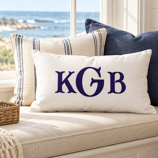 Coussin Rectangle Élégante couverture blanche personnalisée avec mon (Créateur téléchargé)