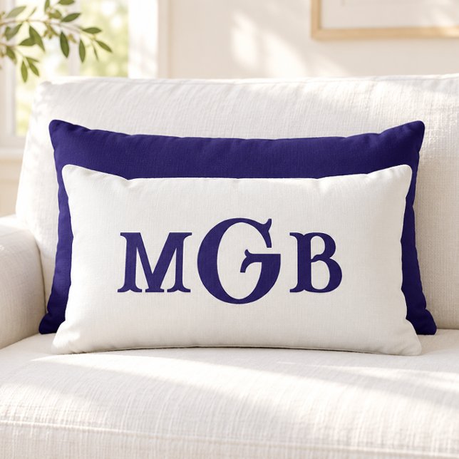 Coussin Rectangle Élégante couverture blanche personnalisée avec mon (Créateur téléchargé)
