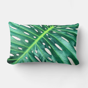 Coussin Rectangle Elégante feuille de palmier tropicale jungle tropi