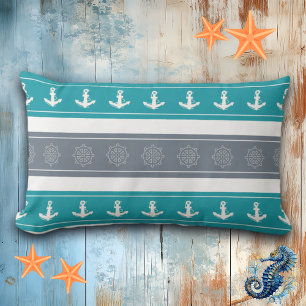 Coussin Rectangle Éléments nautiques du bateau Motif