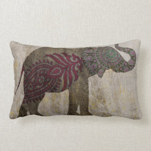 Coussin Rectangle Éléphant de tribal de zen