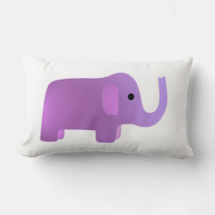 Coussin Rectangle Eléphant rose mignon