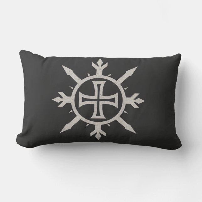 Coussin Rectangle "Emblème de croix"  (Recto)