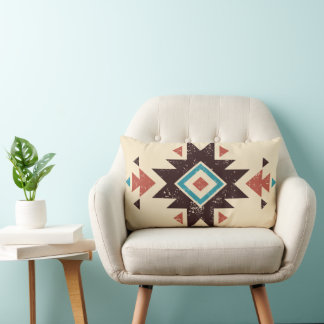 Coussin Rectangle Emblème diamant boho