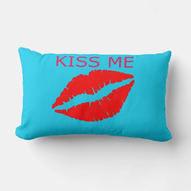 Coussin Rectangle Embrasse-moi (Recto)