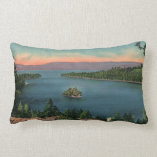 Coussin Rectangle Emerald Bay - Lac Tahoe