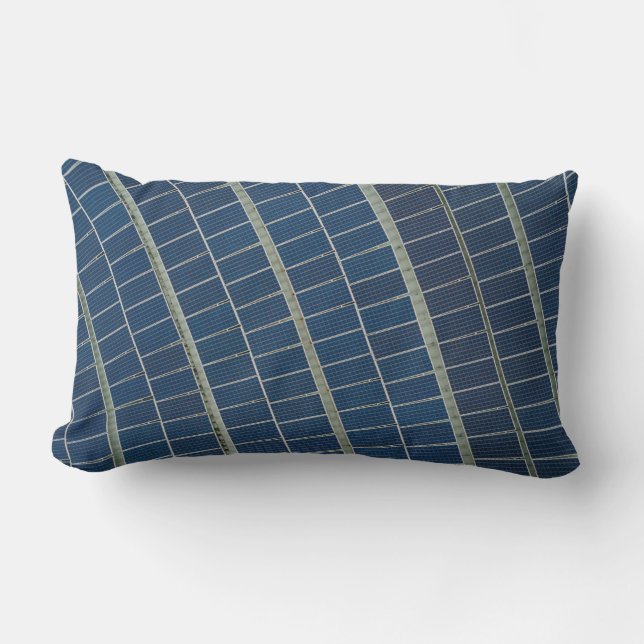 Coussin Rectangle Emplacement pour panneau solaire bleu (Recto)