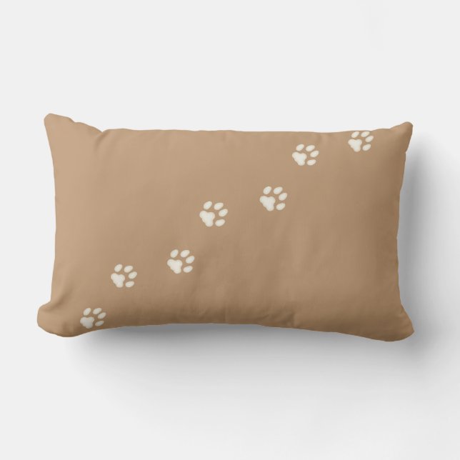 Coussin Rectangle Empreintes de pattes de chats ivoiriens Feline Tra (Recto)