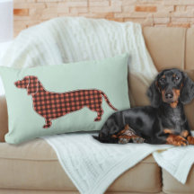 en vichy profil noir et tan Dachshund - Mint