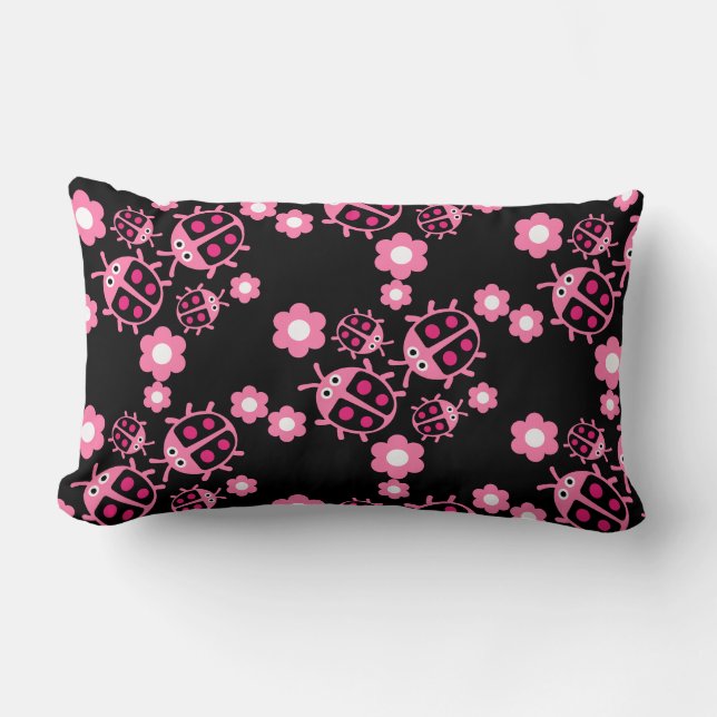Coussin Rectangle Enfants Coccinellidae coccinelle  (Recto)