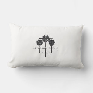 Coussin Rectangle Engrenages et croix