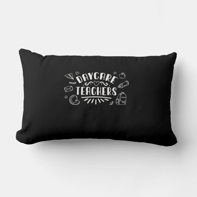 Coussin Rectangle Enseignants en garderie (Recto)