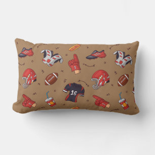 Coussin Rectangle Équipement sportif de football avec Motif aliment