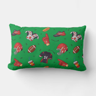 Coussin Rectangle Équipement sportif de football avec Motif alimenta
