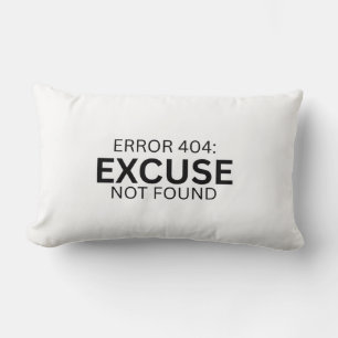 Coussin Rectangle Erreur 404 Excuse Non Trouvée Minimaliste Machine
