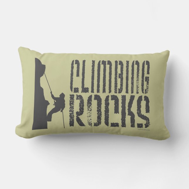 Coussin Rectangle Escalade rock (Recto)