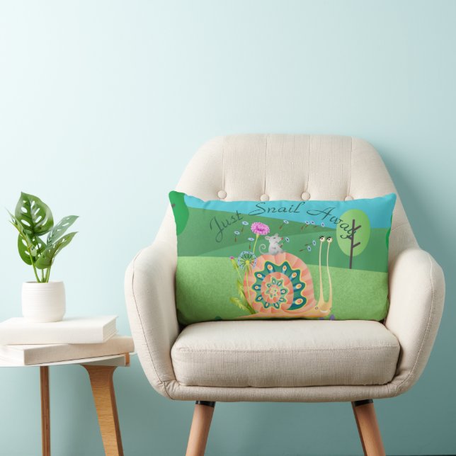 Coussin Rectangle Escargot mûre (Chaise)