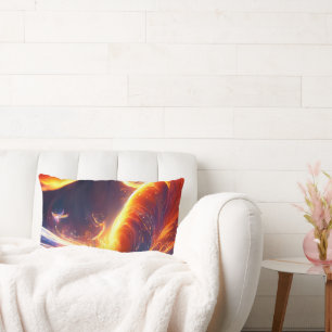 Coussin Rectangle Espace d'eau de feu