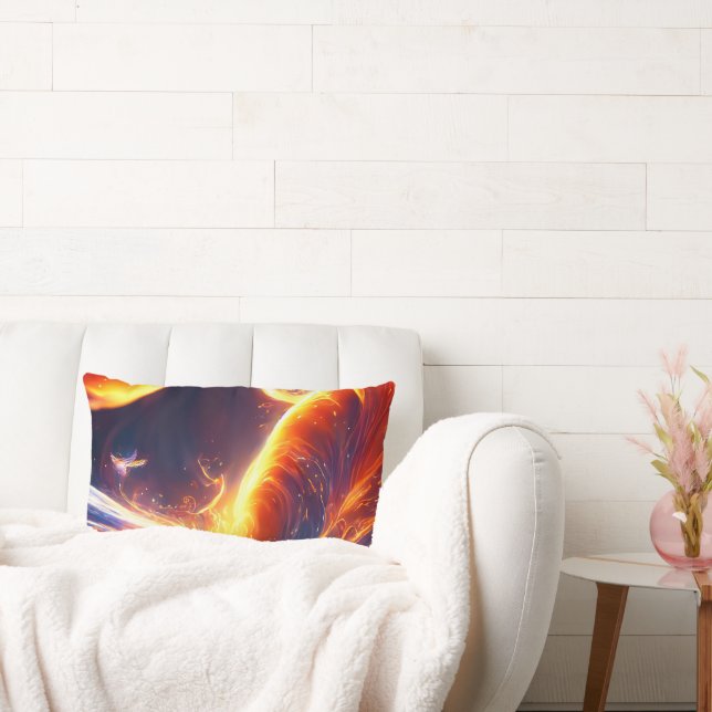 Coussin Rectangle Espace d'eau de feu (Canapé)